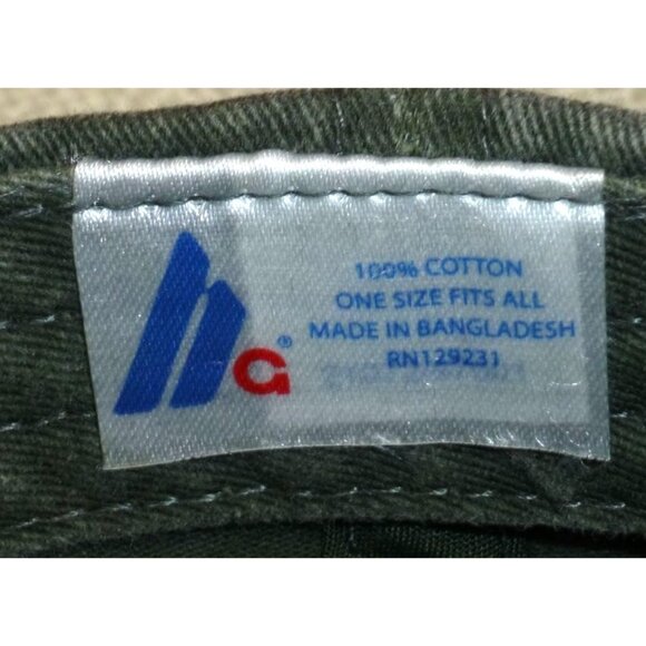 Pelago Adjustable Green Cotton Baseball Cap One Size Fits All - Picture 6 of 6